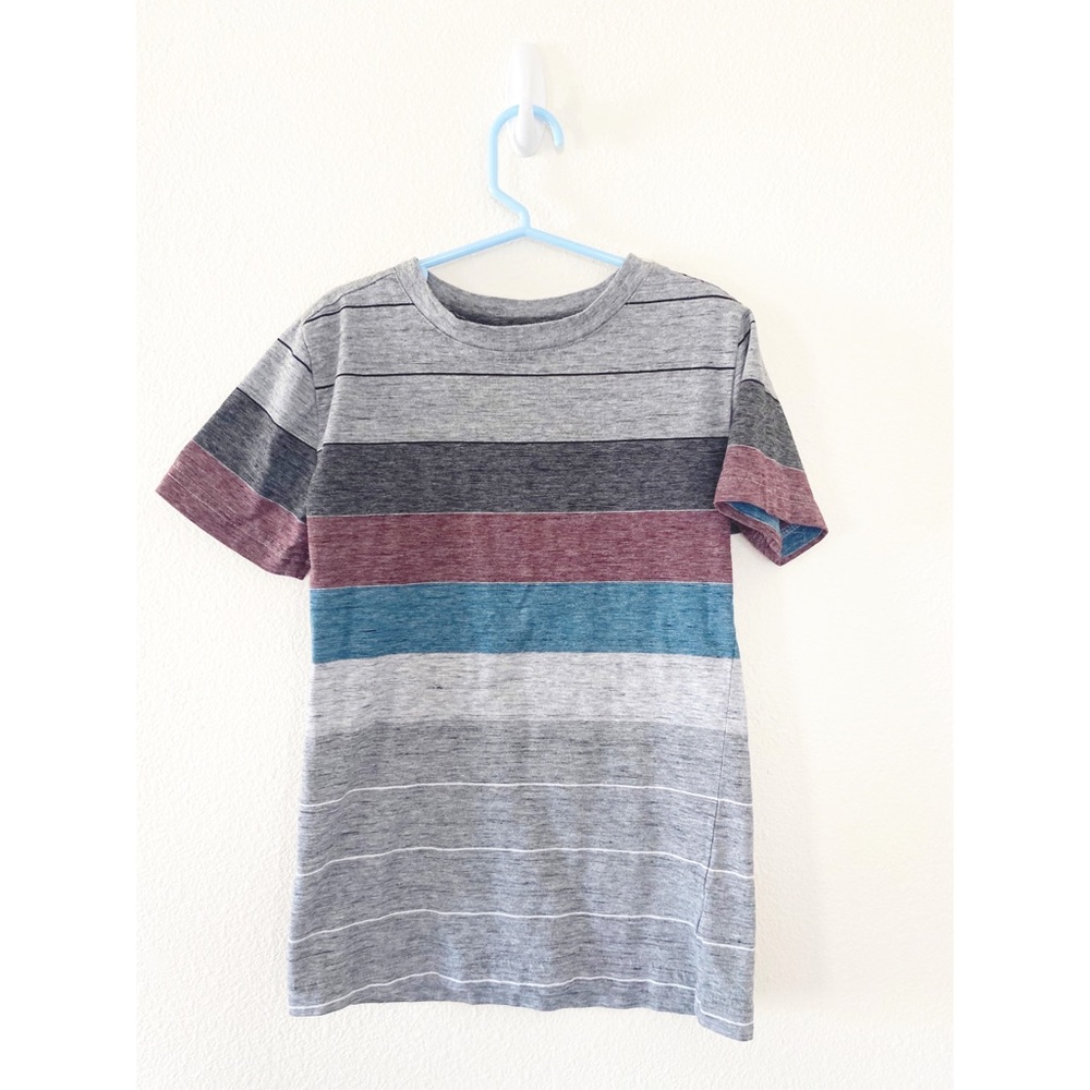 RUFF HEWN Boys Striped Colorblock Tee